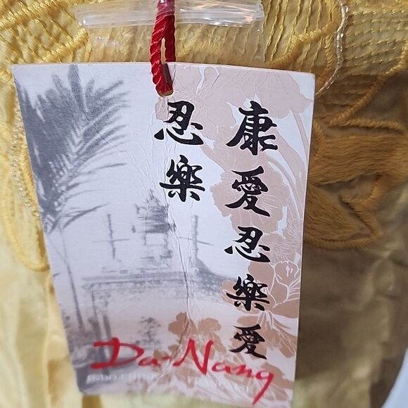 NWT Yellow Da-Nang Silk Button Down Sleeveless Top Size XS - Picture 5 of 7